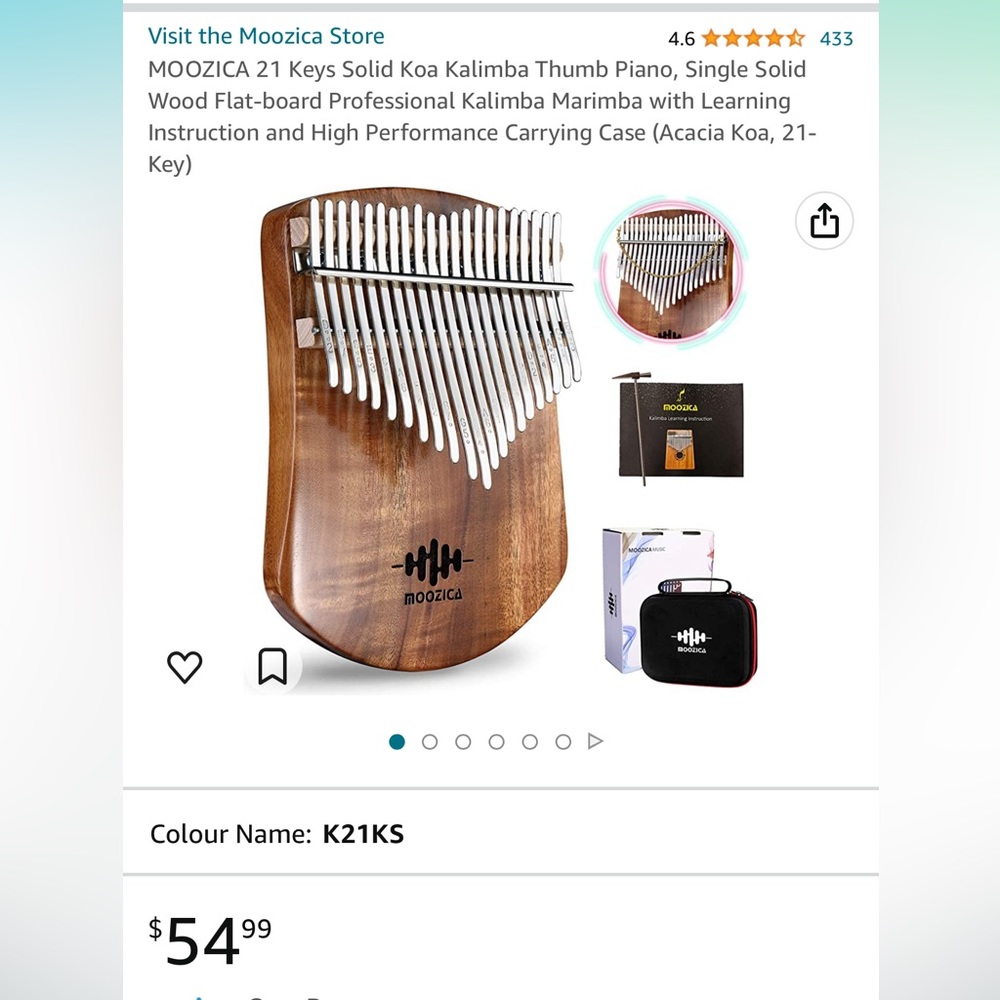 Moozica Kalimba instrument